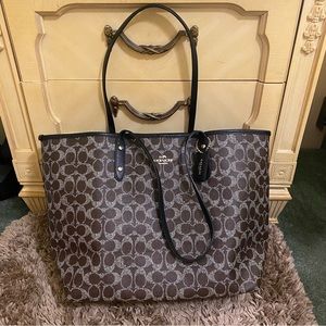 Coach canvas large tote